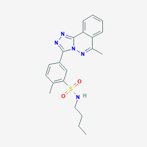 molecular formula C21H23N5O2S B370611 N-butyl-2-methyl-5-(6-methyl[1,2,4]triazolo[3,4-a]phthalazin-3-yl)benzenesulfonamide CAS No. 843631-49-2