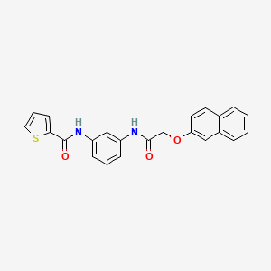 N-(3-{[(naphthalen-2-yloxy)acetyl]amino}phenyl)thiophene-2-carboxamide