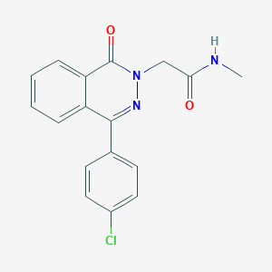 molecular formula C17H14ClN3O2 B370612 2-(4-(4-chlorophenyl)-1-oxo-2(1H)-phthalazinyl)-N-methylacetamide CAS No. 684234-44-4