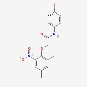 2-(2,4-dimethyl-6-nitrophenoxy)-N-(4-iodophenyl)acetamide