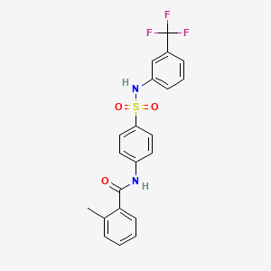 2-methyl-N-[4-({[3-(trifluoromethyl)phenyl]amino}sulfonyl)phenyl]benzamide