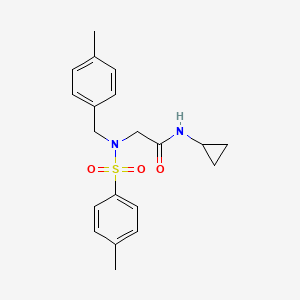 N-Cyclopropyl-2-{N-[(4-methylphenyl)methyl]4-methylbenzenesulfonamido}acetamide