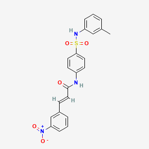 (E)-N-[4-[(3-methylphenyl)sulfamoyl]phenyl]-3-(3-nitrophenyl)prop-2-enamide