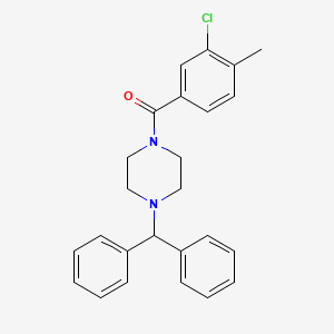 1-(3-chloro-4-methylbenzoyl)-4-(diphenylmethyl)piperazine