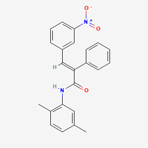 N-(2,5-dimethylphenyl)-3-(3-nitrophenyl)-2-phenylacrylamide