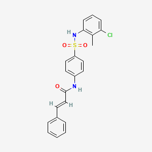 N-(4-{[(3-chloro-2-methylphenyl)amino]sulfonyl}phenyl)-3-phenylacrylamide