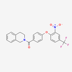 3,4-DIHYDRO-2(1H)-ISOQUINOLINYL{4-[2-NITRO-4-(TRIFLUOROMETHYL)PHENOXY]PHENYL}METHANONE