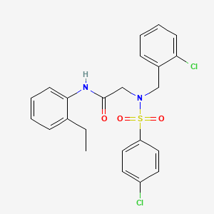 N~2~-(2-chlorobenzyl)-N~2~-[(4-chlorophenyl)sulfonyl]-N-(2-ethylphenyl)glycinamide