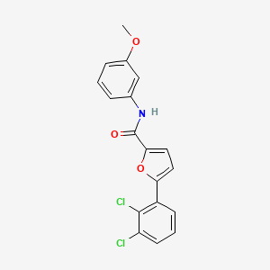 molecular formula C18H13Cl2NO3 B3706433 5-(2,3-dichlorophenyl)-N-(3-methoxyphenyl)furan-2-carboxamide 