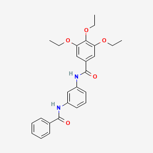 3,4,5-triethoxy-N-{3-[(phenylcarbonyl)amino]phenyl}benzamide