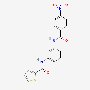 N-(3-{[(4-nitrophenyl)carbonyl]amino}phenyl)thiophene-2-carboxamide