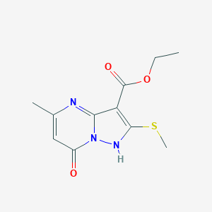 Ethyl 5-methyl-2-(methylthio)-7-oxo-4,7-dihydropyrazolo[1,5-a]pyrimidine-3-carboxylate