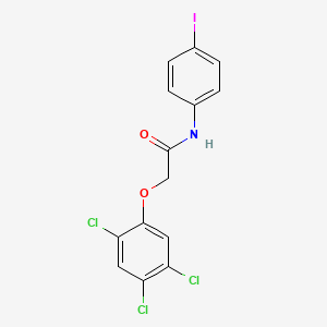 molecular formula C14H9Cl3INO2 B3706500 N-(4-iodophenyl)-2-(2,4,5-trichlorophenoxy)acetamide 