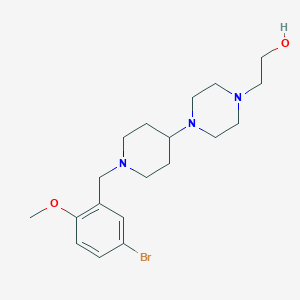 2-{4-[1-(5-Bromo-2-methoxybenzyl)piperidin-4-yl]piperazin-1-yl}ethanol