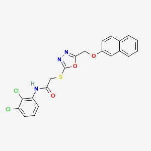 N-(2,3-dichlorophenyl)-2-({5-[(2-naphthyloxy)methyl]-1,3,4-oxadiazol-2-yl}thio)acetamide