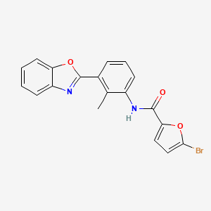 N-[3-(1,3-benzoxazol-2-yl)-2-methylphenyl]-5-bromofuran-2-carboxamide