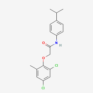 2-(2,4-dichloro-6-methylphenoxy)-N-[4-(propan-2-yl)phenyl]acetamide