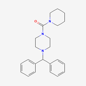 molecular formula C23H29N3O B3706627 1-(diphenylmethyl)-4-(1-piperidinylcarbonyl)piperazine 