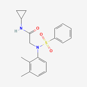 N-cyclopropyl-N~2~-(2,3-dimethylphenyl)-N~2~-(phenylsulfonyl)glycinamide