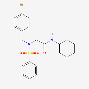 N~2~-(4-bromobenzyl)-N-cyclohexyl-N~2~-(phenylsulfonyl)glycinamide