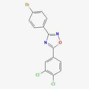 3-(4-bromophenyl)-5-(3,4-dichlorophenyl)-1,2,4-oxadiazole