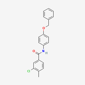 N-[4-(benzyloxy)phenyl]-3-chloro-4-methylbenzamide