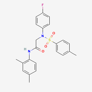 N~1~-(2,4-dimethylphenyl)-N~2~-(4-fluorophenyl)-N~2~-[(4-methylphenyl)sulfonyl]glycinamide