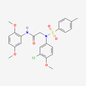 N~2~-(3-chloro-4-methoxyphenyl)-N~1~-(2,5-dimethoxyphenyl)-N~2~-[(4-methylphenyl)sulfonyl]glycinamide