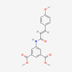 dimethyl 5-[[(E)-3-(4-methoxyphenyl)prop-2-enoyl]amino]benzene-1,3-dicarboxylate