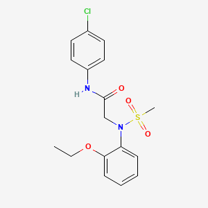 N-(4-chlorophenyl)-2-(2-ethoxy-N-methylsulfonylanilino)acetamide