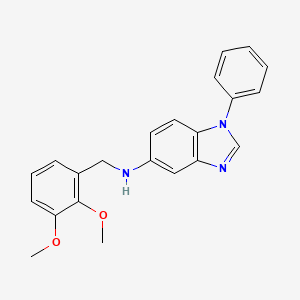 N-[(2,3-DIMETHOXYPHENYL)METHYL]-1-PHENYL-1H-1,3-BENZODIAZOL-5-AMINE