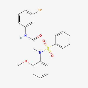 N~1~-(3-bromophenyl)-N~2~-(2-methoxyphenyl)-N~2~-(phenylsulfonyl)glycinamide