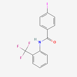 4-iodo-N-[2-(trifluoromethyl)phenyl]benzamide