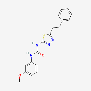 1-(3-Methoxyphenyl)-3-[5-(2-phenylethyl)-1,3,4-thiadiazol-2-yl]urea