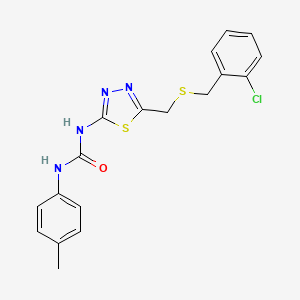 1-(5-{[(2-Chlorobenzyl)sulfanyl]methyl}-1,3,4-thiadiazol-2-yl)-3-(4-methylphenyl)urea