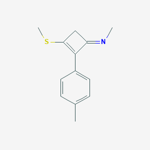 molecular formula C13H15NS B370695 N-methyl-N-[2-(4-methylphenyl)-3-(methylsulfanyl)-2-cyclobuten-1-ylidene]amine 