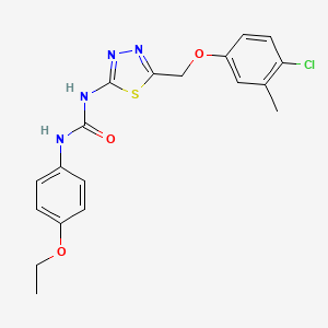 N-{5-[(4-chloro-3-methylphenoxy)methyl]-1,3,4-thiadiazol-2-yl}-N'-(4-ethoxyphenyl)urea