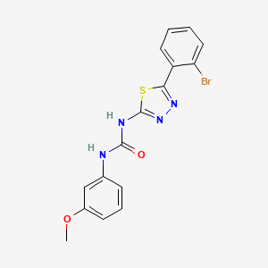 1-[5-(2-Bromophenyl)-1,3,4-thiadiazol-2-yl]-3-(3-methoxyphenyl)urea