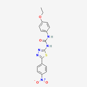 molecular formula C17H15N5O4S B3707022 N-(4-ethoxyphenyl)-N'-[5-(4-nitrophenyl)-1,3,4-thiadiazol-2-yl]urea 