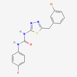 1-[5-(3-Bromobenzyl)-1,3,4-thiadiazol-2-yl]-3-(4-fluorophenyl)urea