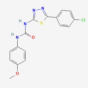 1-[5-(4-Chlorophenyl)-1,3,4-thiadiazol-2-yl]-3-(4-methoxyphenyl)urea