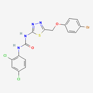 1-{5-[(4-Bromophenoxy)methyl]-1,3,4-thiadiazol-2-yl}-3-(2,4-dichlorophenyl)urea