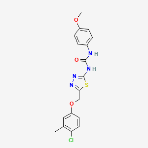 1-{5-[(4-Chloro-3-methylphenoxy)methyl]-1,3,4-thiadiazol-2-yl}-3-(4-methoxyphenyl)urea