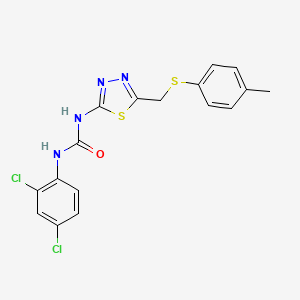 1-(2,4-Dichlorophenyl)-3-(5-{[(4-methylphenyl)sulfanyl]methyl}-1,3,4-thiadiazol-2-yl)urea