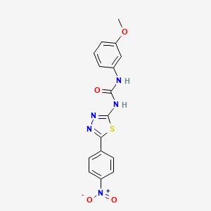 1-(3-Methoxyphenyl)-3-[5-(4-nitrophenyl)-1,3,4-thiadiazol-2-yl]urea