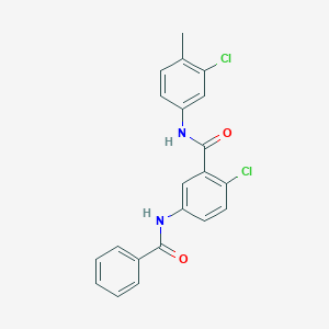 5-(benzoylamino)-2-chloro-N-(3-chloro-4-methylphenyl)benzamide