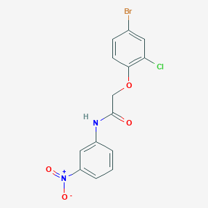 2-(4-bromo-2-chlorophenoxy)-N-(3-nitrophenyl)acetamide