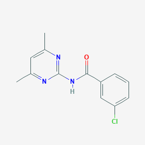 3-chloro-N-(4,6-dimethylpyrimidin-2-yl)benzamide