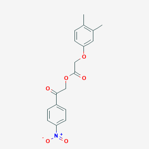 2-{4-Nitrophenyl}-2-oxoethyl (3,4-dimethylphenoxy)acetate