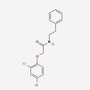 2-(4-bromo-2-chlorophenoxy)-N-(2-phenylethyl)acetamide